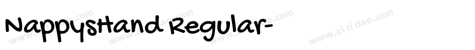 NappysHand Regular字体转换